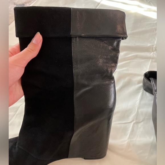 Enzo Angiolini black wedge heel boots! - Picture 6 of 7